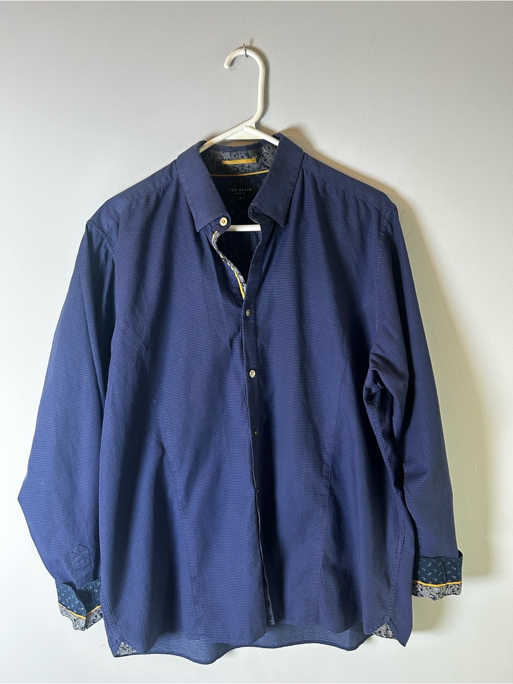 Ted Baker Navy Shirt Button Down Shirt Size 6 - US Size XXL